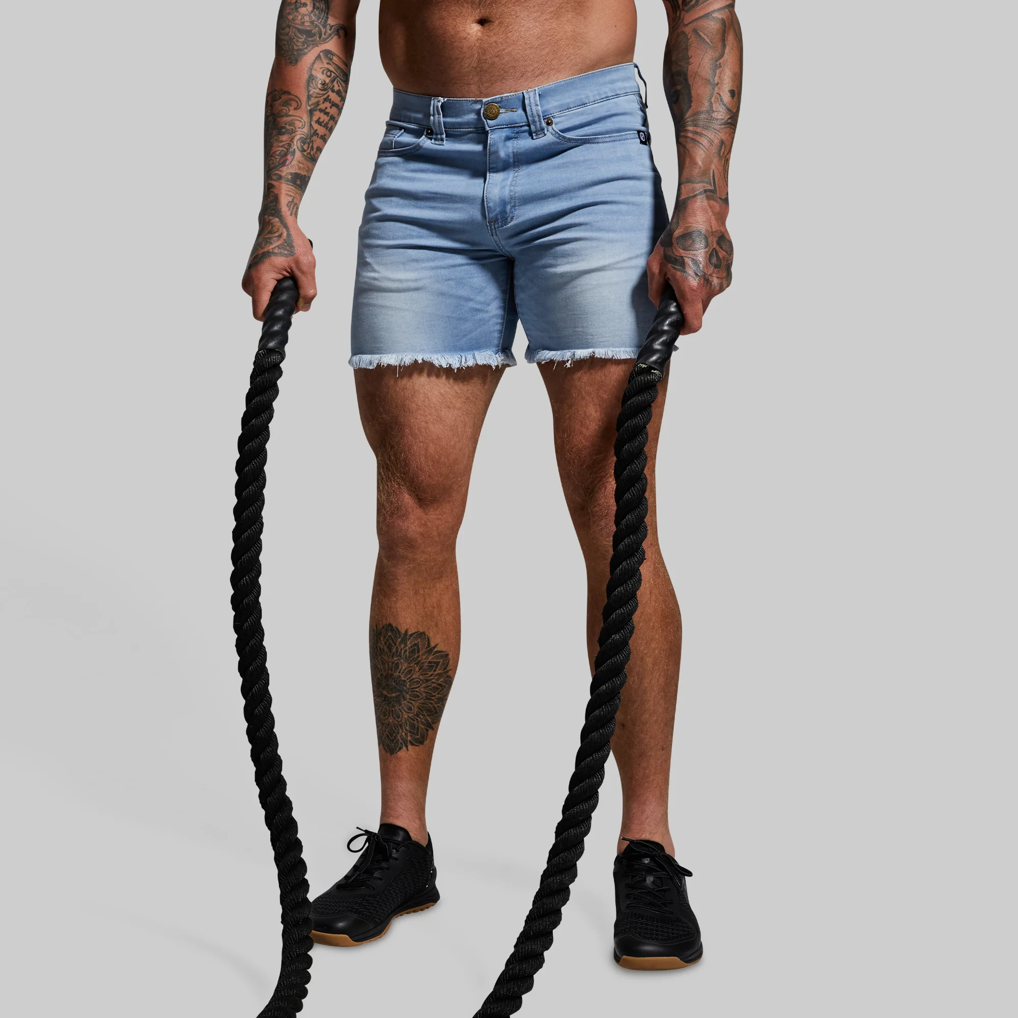 FLEX Stretchy Jort 6" (Light Wash) - Image 3